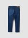 Blue slim-fit stretch cotton jeans_5