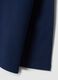 Maglia blu notte in cotone organico elasticizzato girocollo_3