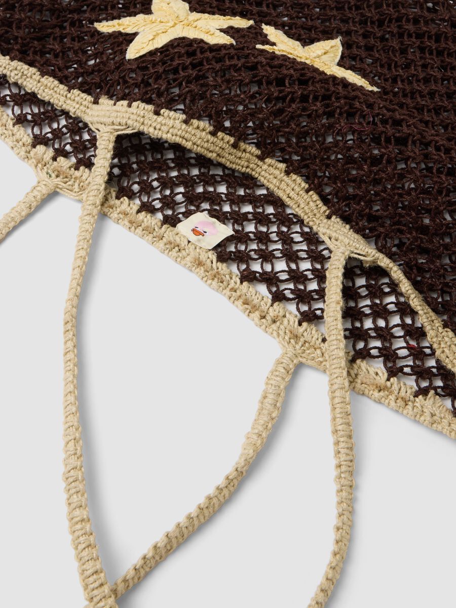 Multicolour open-weave jute-blend beach bag_2