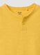 Yellow pure cotton vest top with buttons_2