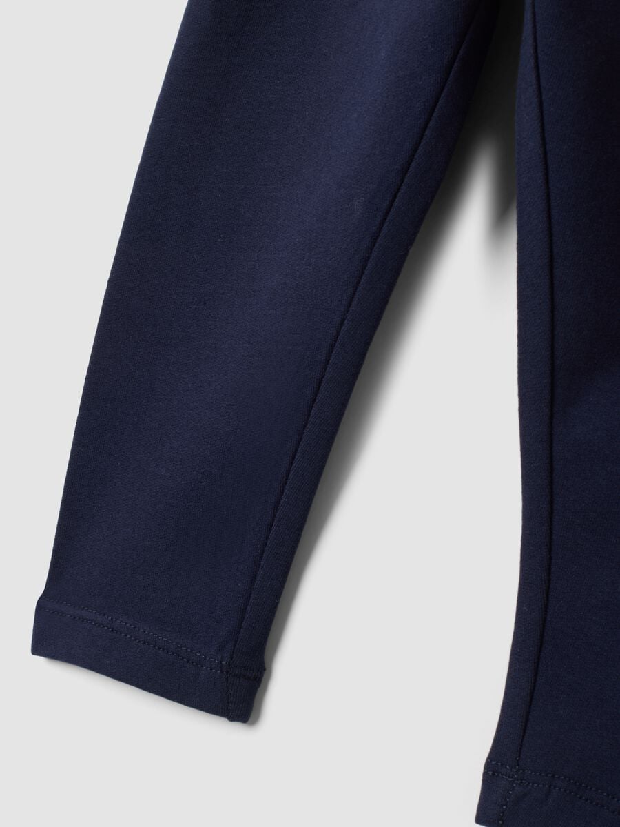 Blue stretch organic cotton leggings_3