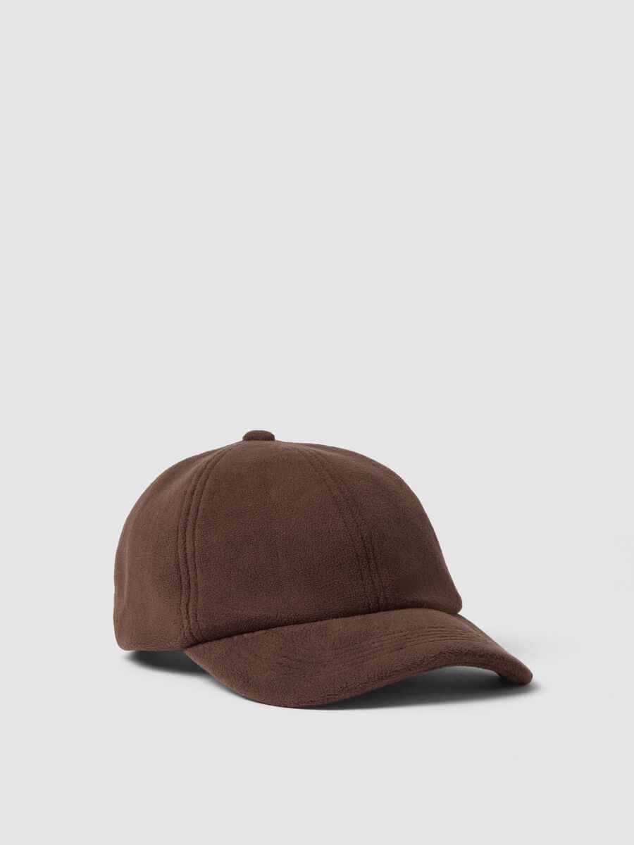 Brown stretch-fabric cap ALTAVIA STUDIO_0