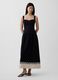 Linen-blend midi dress_0