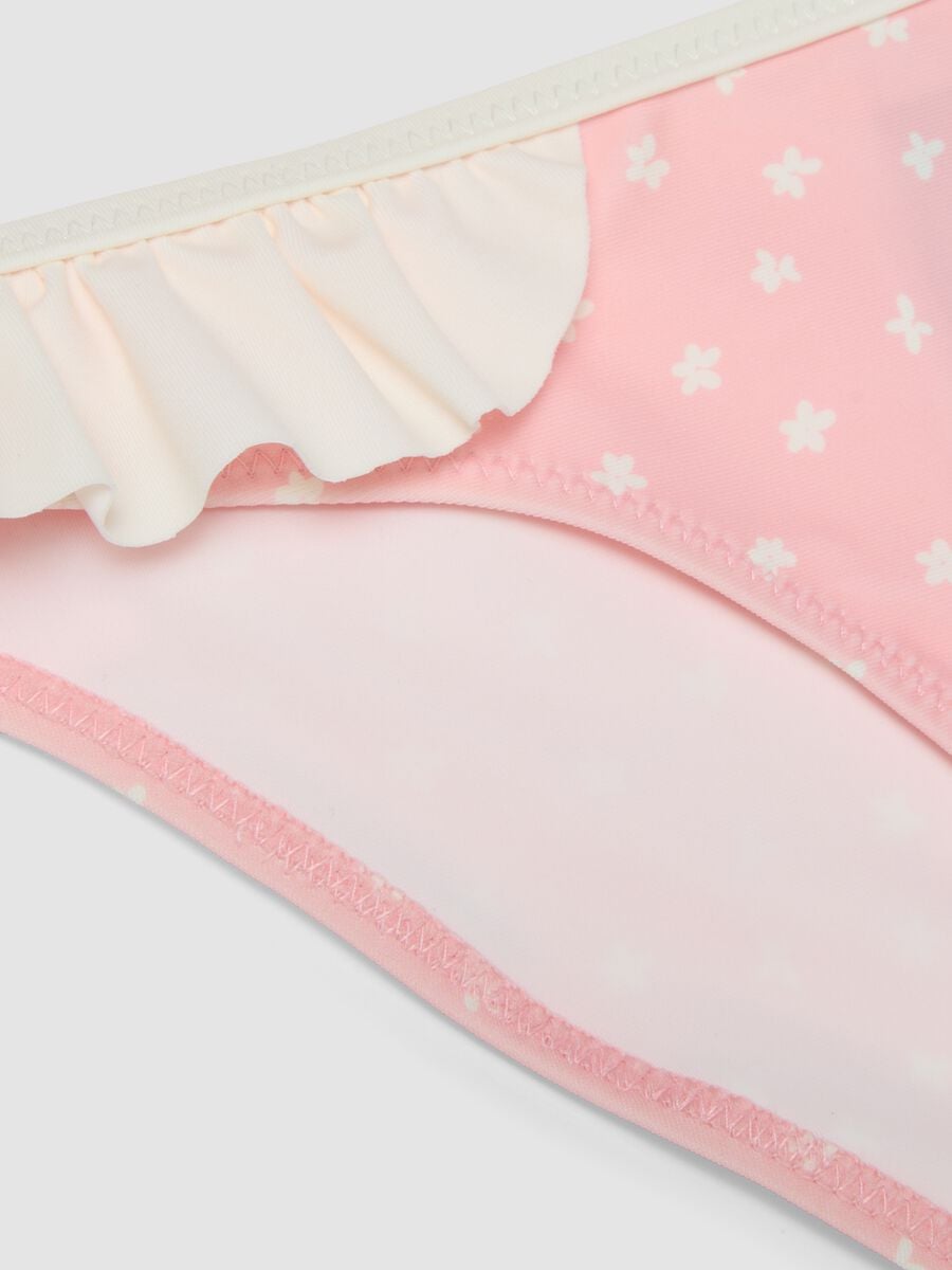 Pink stretch bikini with ruffles_3