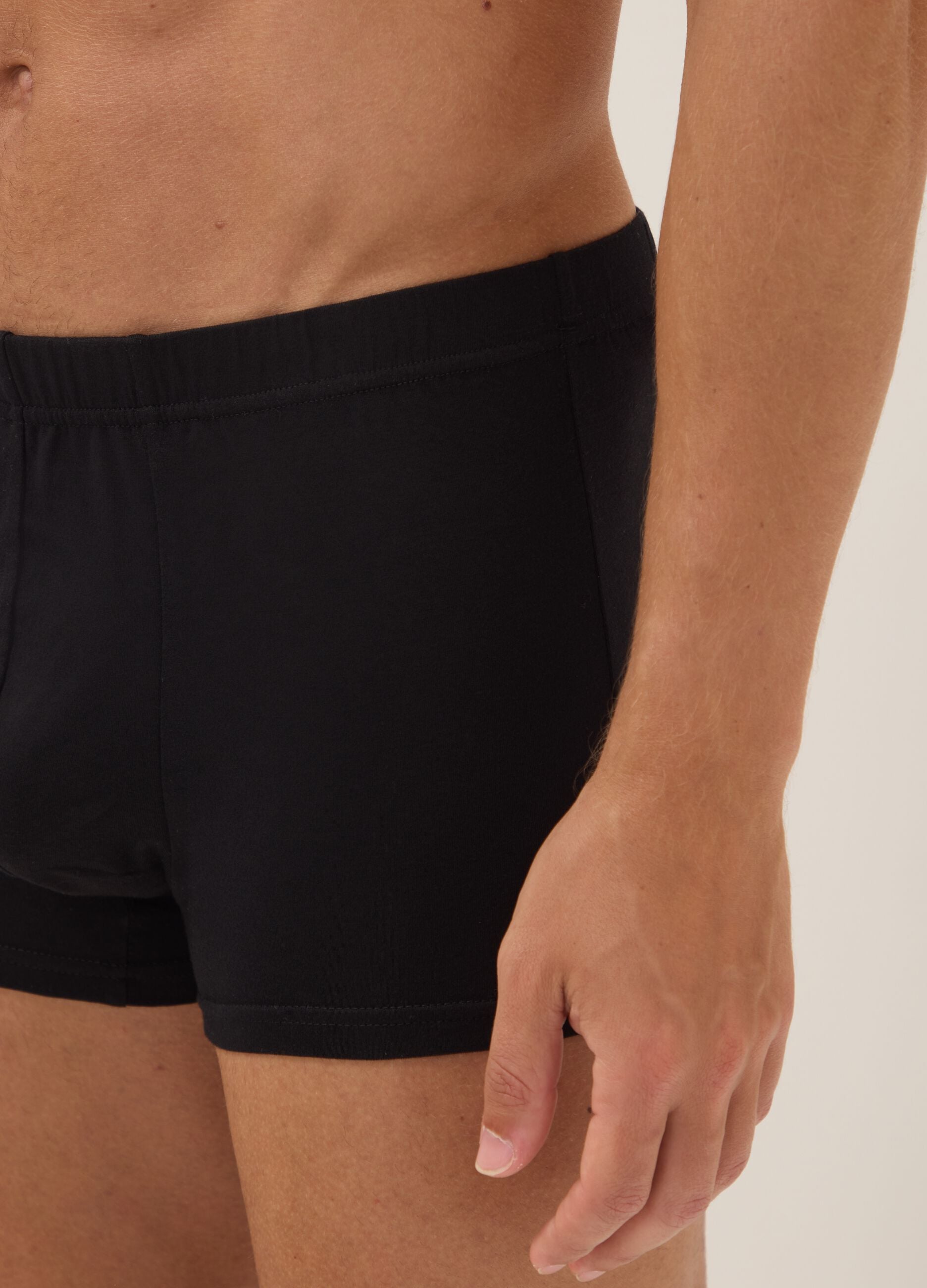 Schwarze Boxershorts aus Bio-Baumwolle