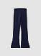 Girls&rsquo; blue slim-fit stretch organic cotton trousers_4