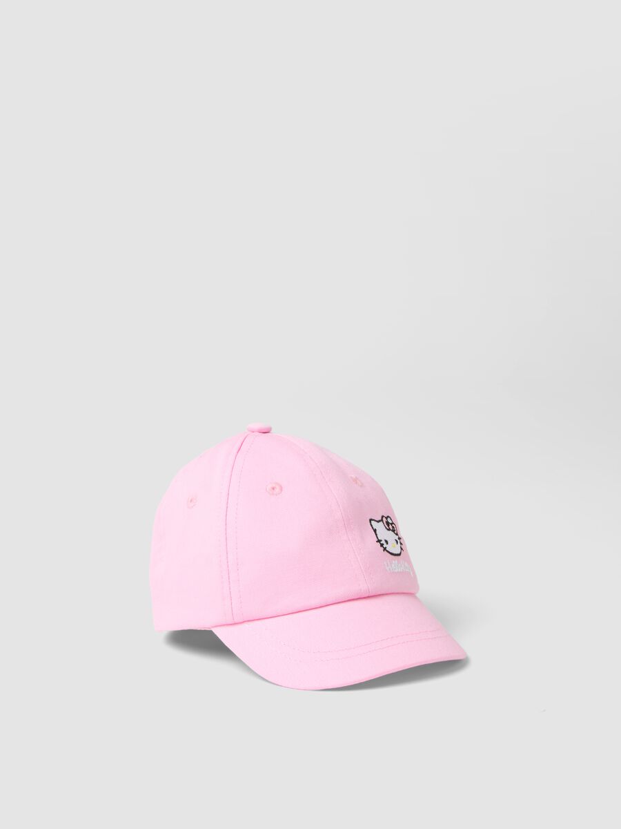 Bon&eacute; de Baseball Rosa em Puro Algod&atilde;o para Menina com Hello Kitty_0