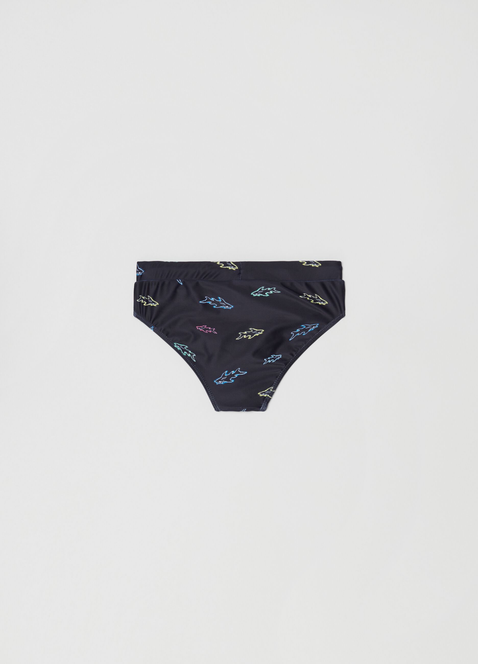 Maui and Sons swim briefs with sharks print