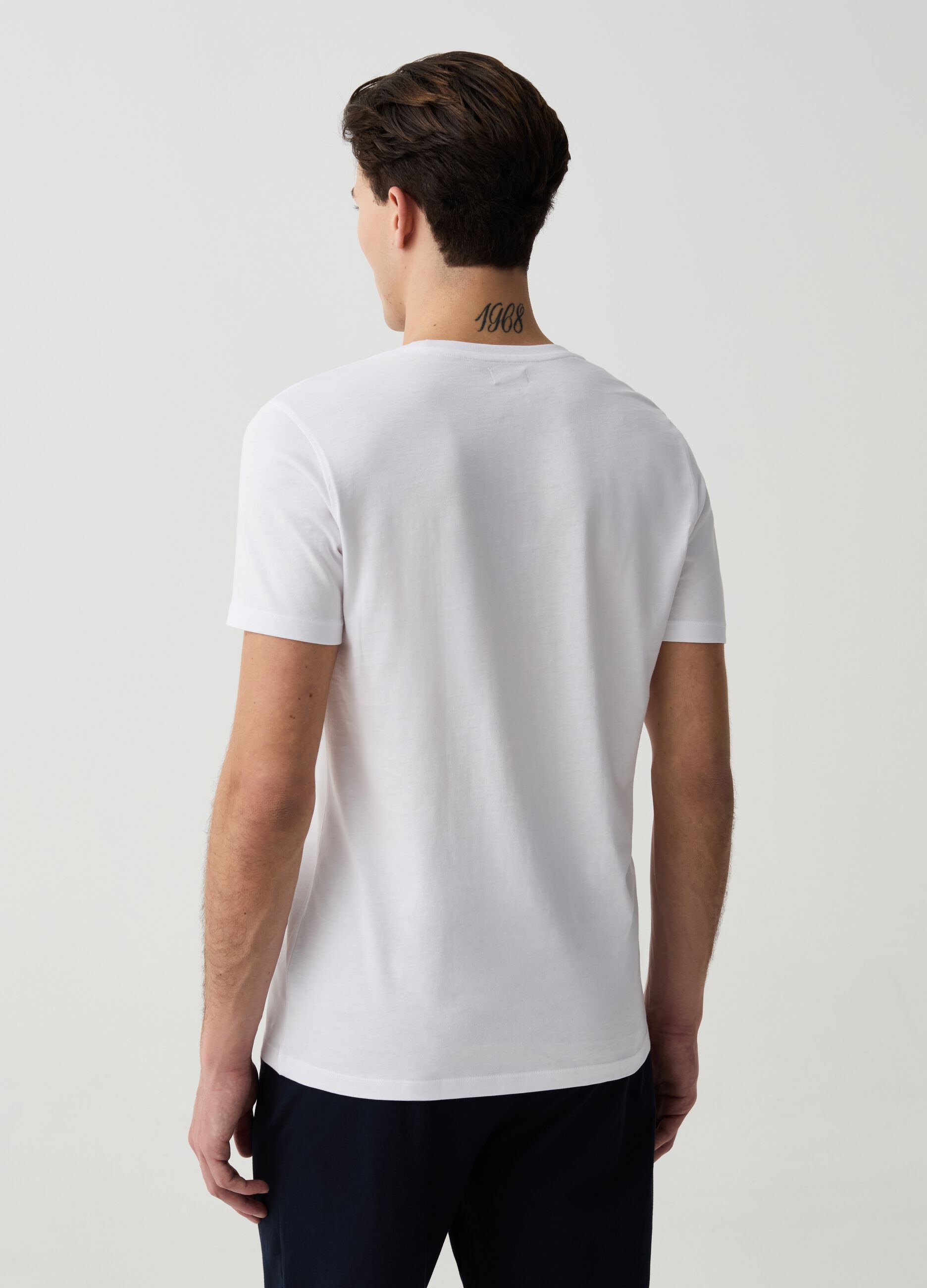 Two-pack undershirts with V neck