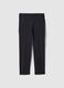 Black slim fit stretch cotton chino trousers_4
