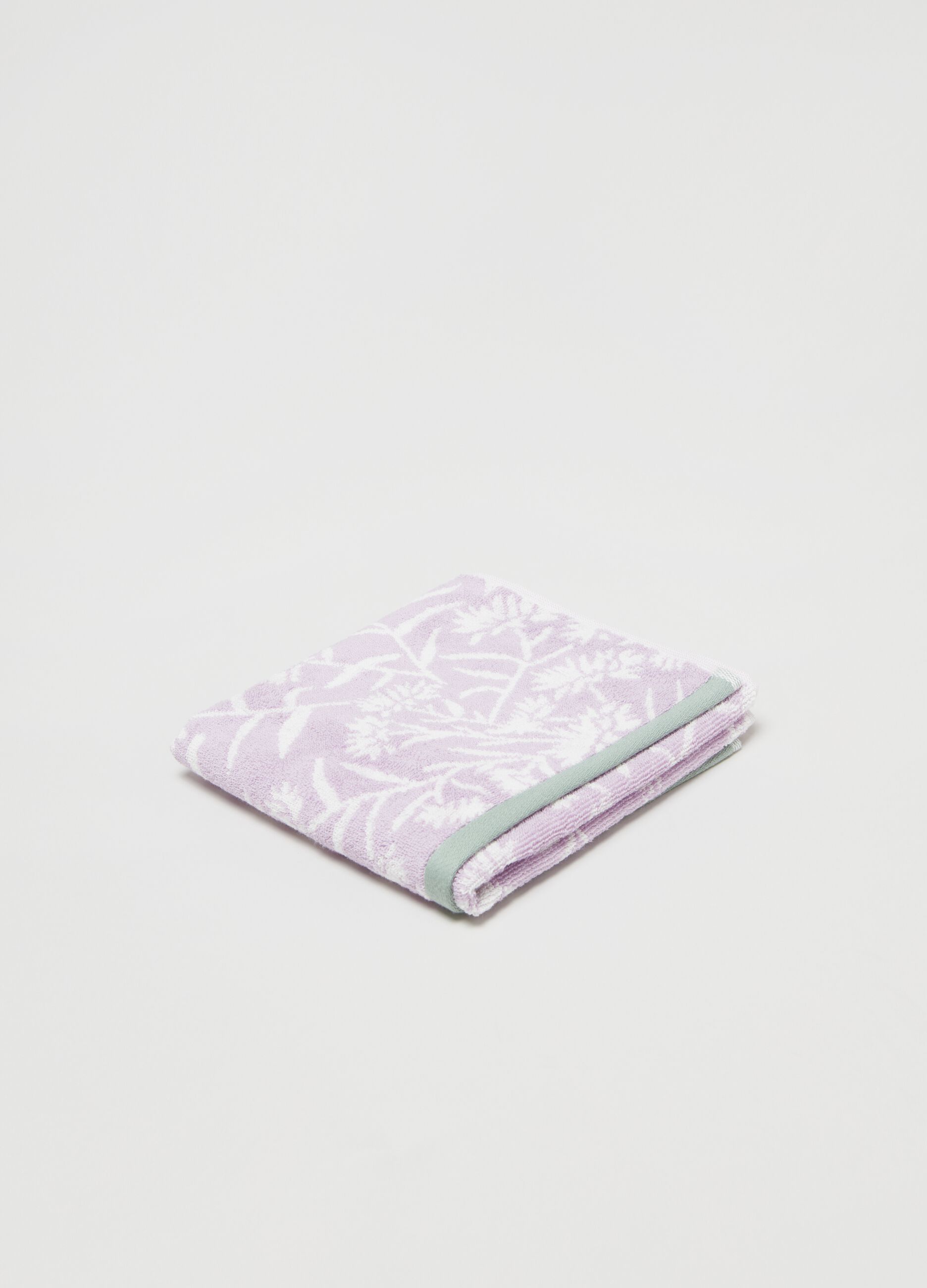 Asciugamano viso 50x90 fiori rosa