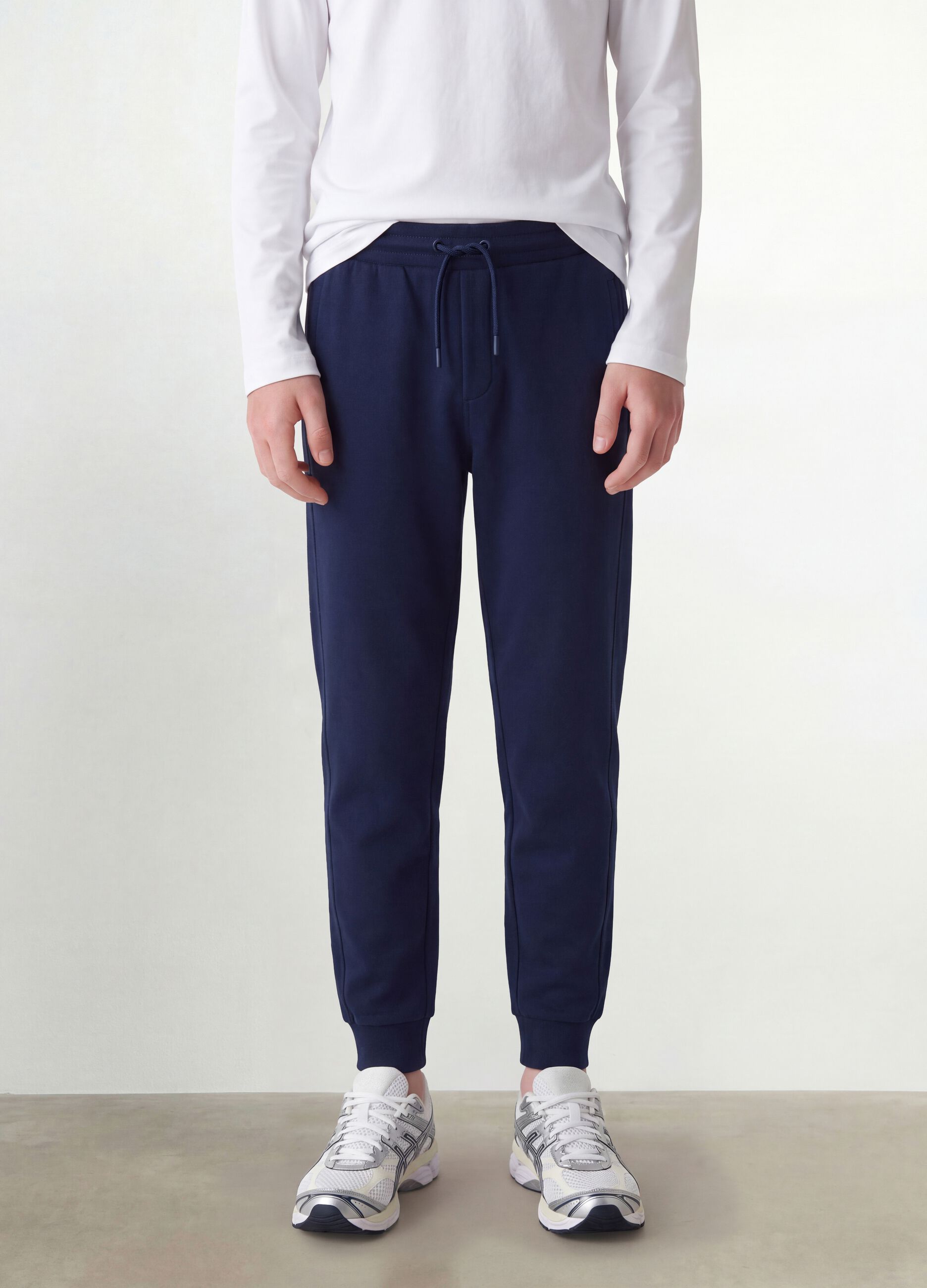 Blaue Joggerhose aus Bio-Baumwolle