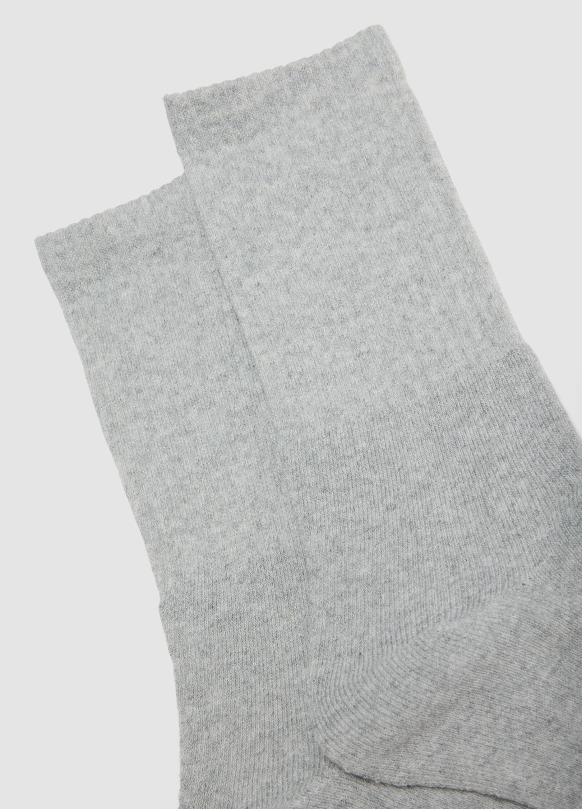 3-pack of grey stretch-cotton sports socks