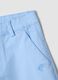 Boys&rsquo; light blue stretch cotton chino bermuda shorts, regular fit_2