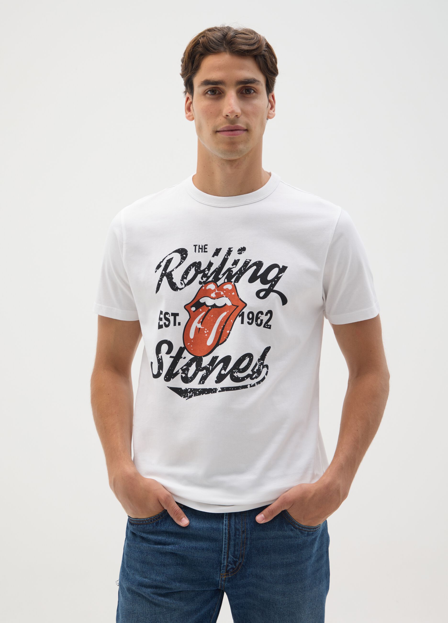 White pure cotton regular fit t-shirt