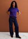 Purple crew-neck Supima cotton T-shirt, regular fit_1