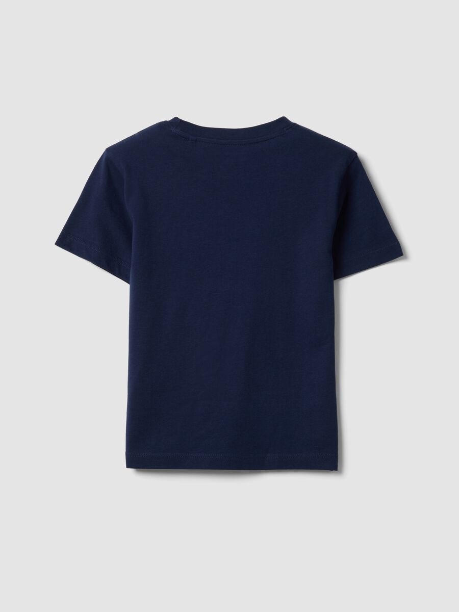 Boys&rsquo; blue pure cotton T-shirt, regular fit_1