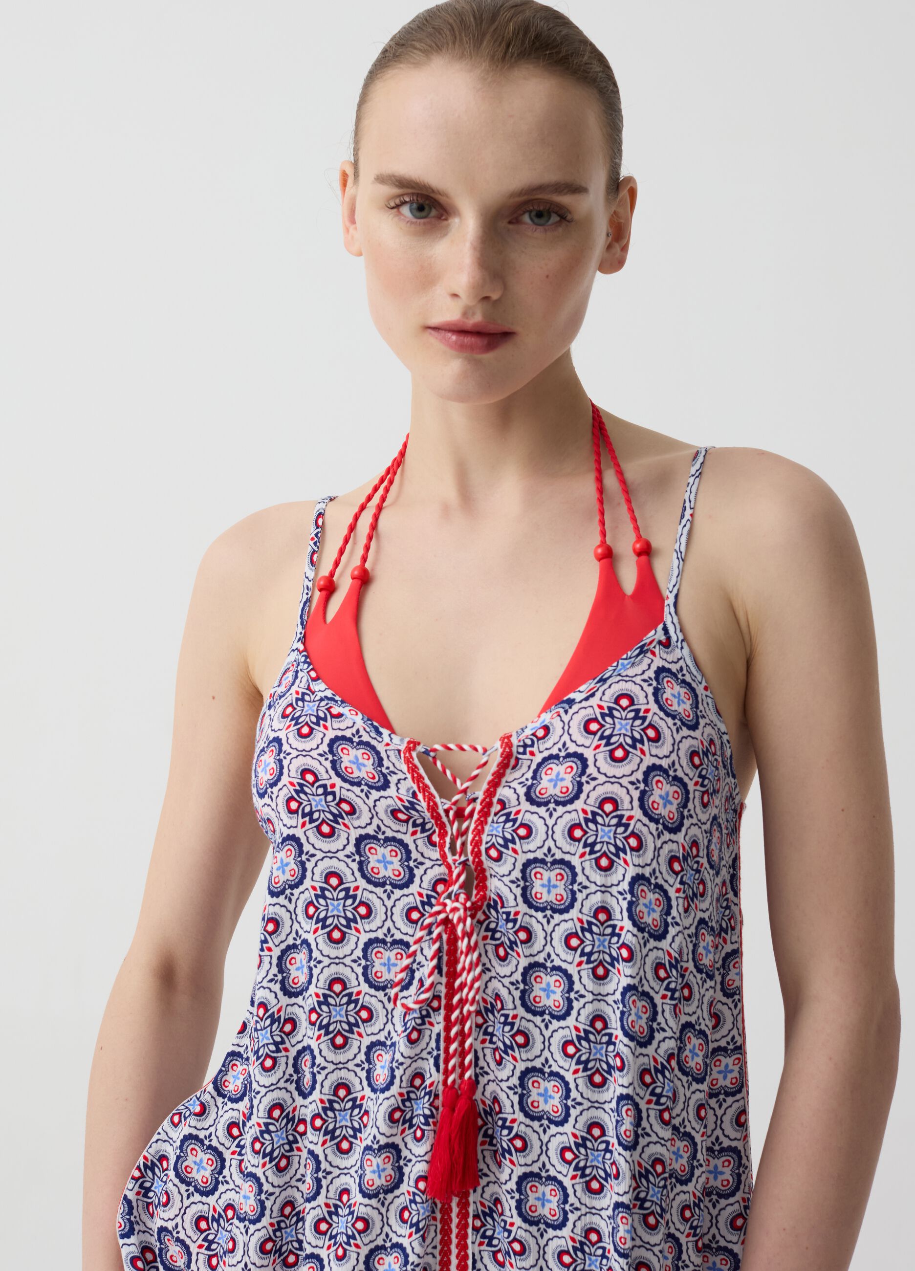 Positano summer dress with print