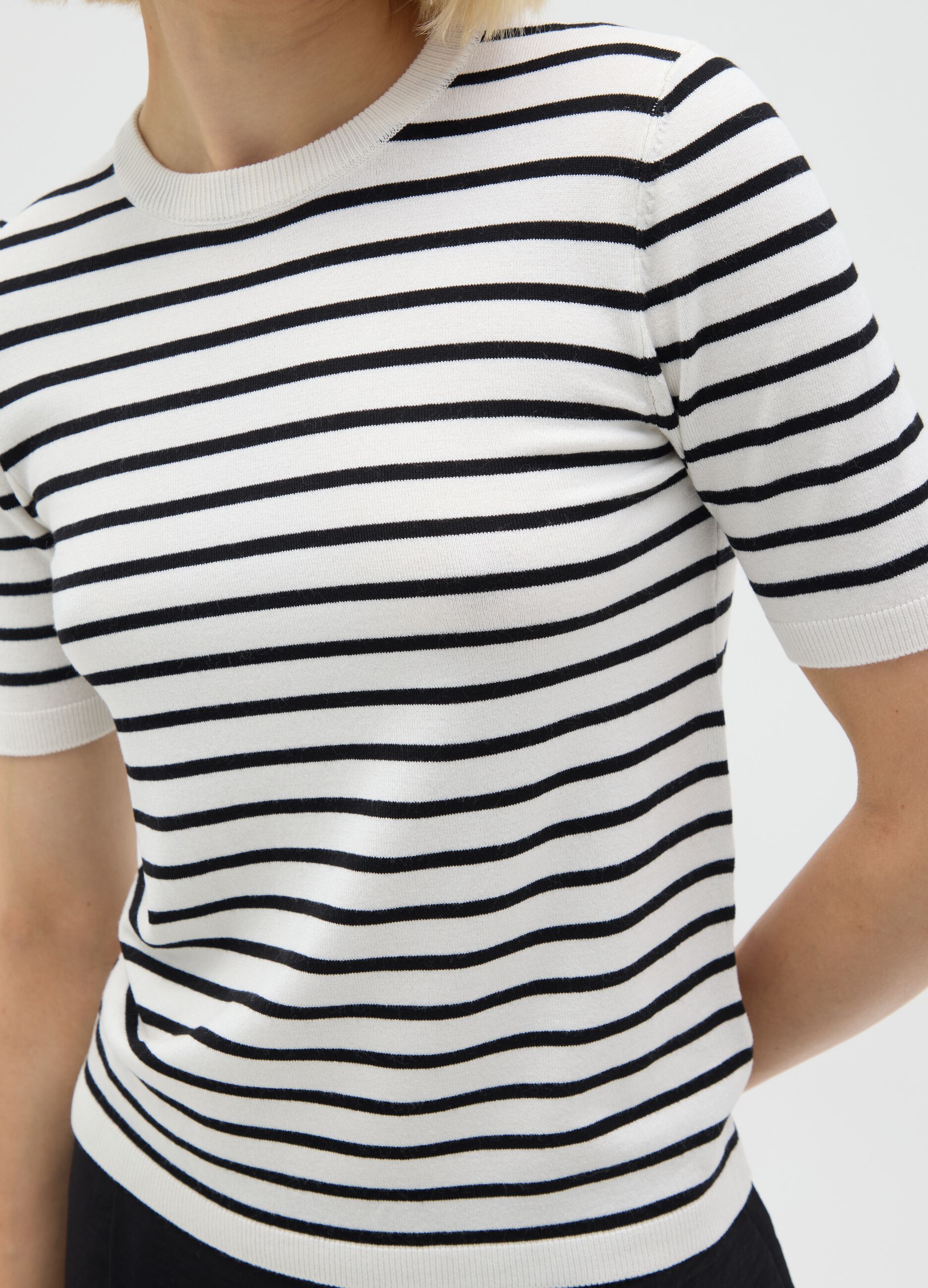 Women's multicolour viscose blend top - regular fit
