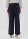Jogger The Iconic Pants blu wide leg in viscosa elasticizzata_3