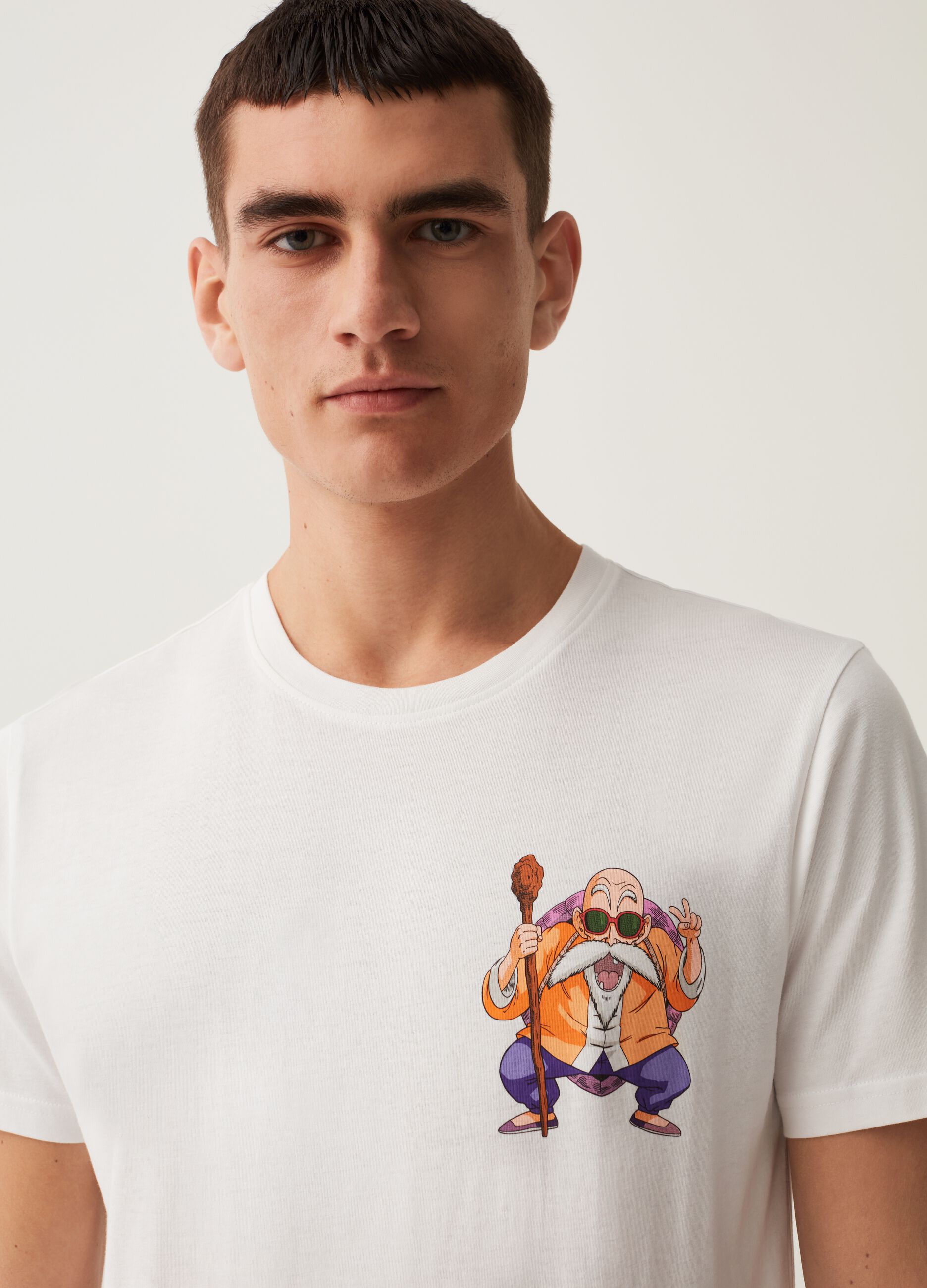 Camiseta estampado Dragon Ball Z Maestro Roshi