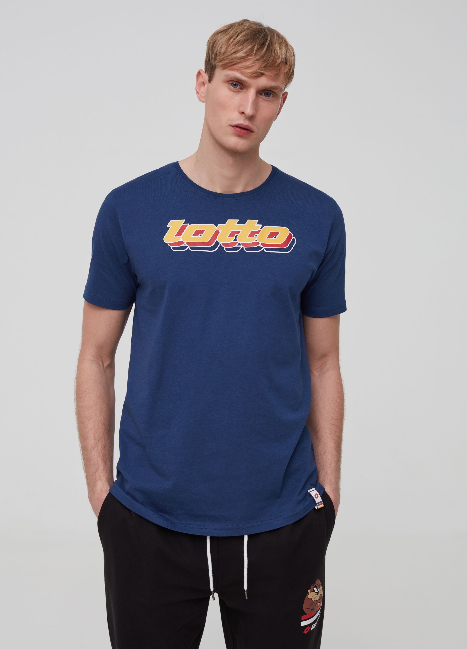 Camiseta algodón 100% con estampado Lotto