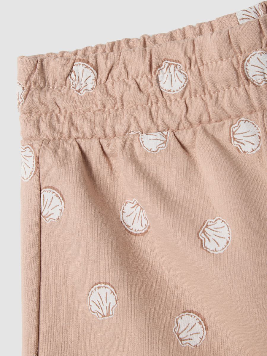 Rosa Shorts aus reiner Baumwolle f&uuml;r M&auml;dchen mit Punkten_2