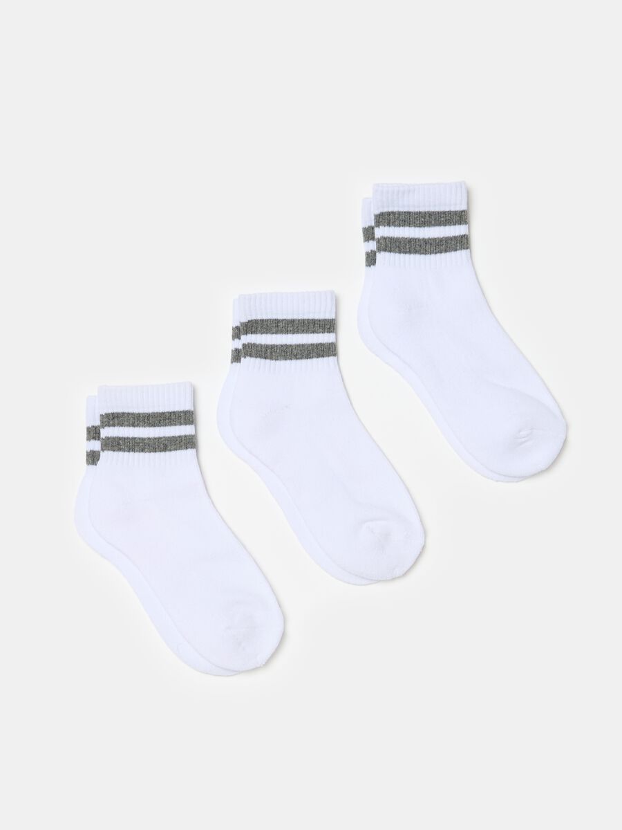 Three-pair pack short tennis socks_0