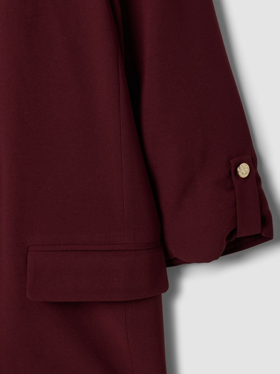 Red lined regular-fit blazer with classic lapels_2