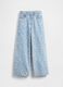 Floral Denim Wide Leg Trousers_3