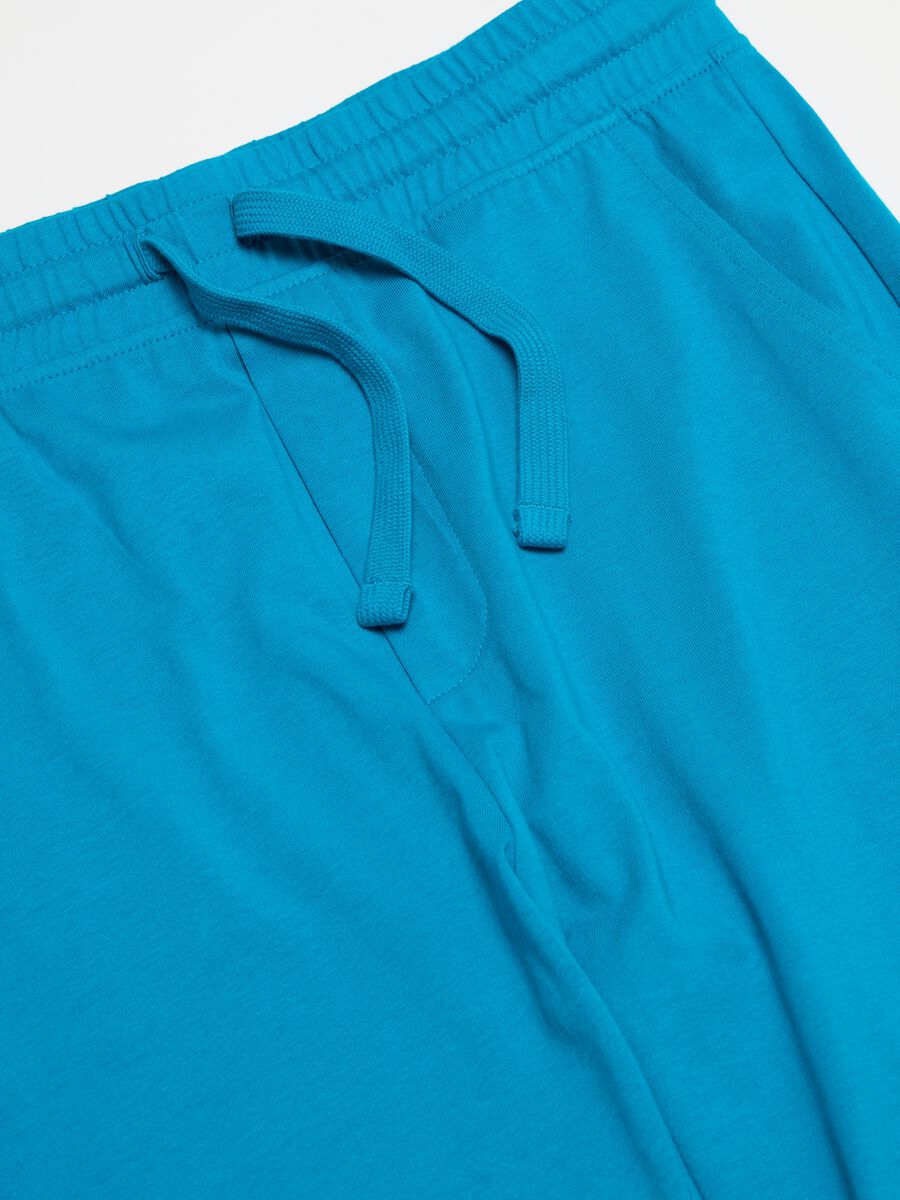 Bermuda shorts with print and drawstring_2