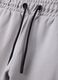 Graue Bermuda-Shorts aus Baumwollmischung mit elastischem Bund_2