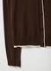 Brown viscose blend cardigan regular fit_1