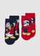 Disney non-slip multicolour baby socks b-pack in cotton blend_0
