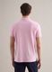 Short-sleeve polo in pure pink cotton regular fit_2