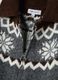 Grey jacquard cardigan with collar and zip, regular fit_1