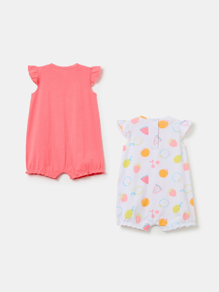 Two-pack romper suits in organic cotton_1