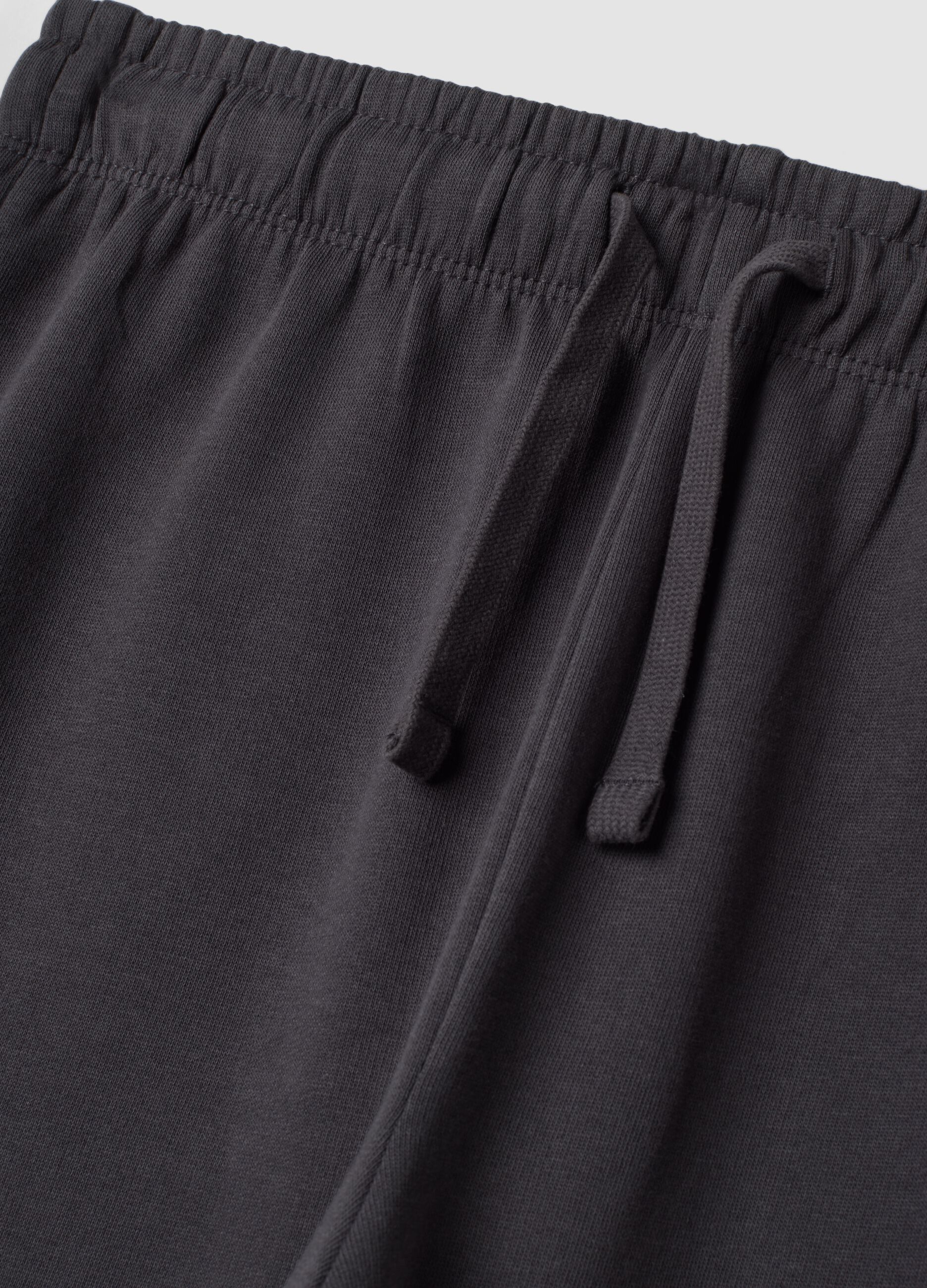 Jogger grigi in puro cotone organico relaxed fit