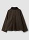 Brown cotton-blend parka with velvet collar_2