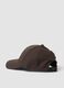 Braune Cap mit gebogenem Schirm_1