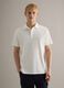 White short sleeve polo in pure cotton regular fit_2