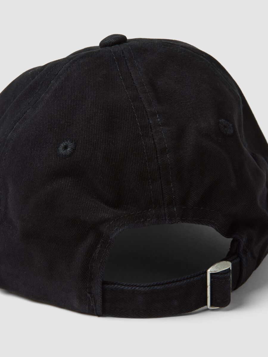 Black pure cotton baseball cap_2