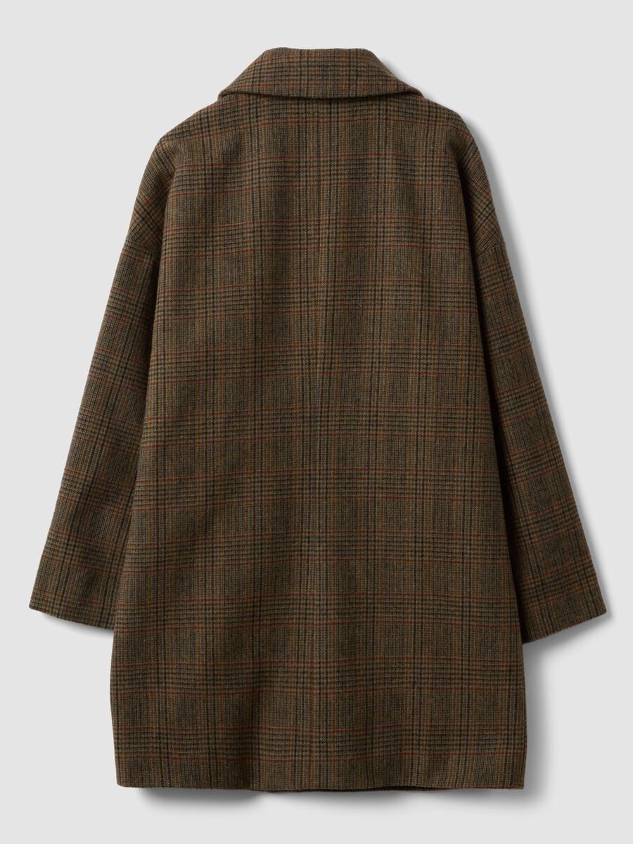 Cappotto marrone blu rosso bordeaux in misto lana e viscosa_2