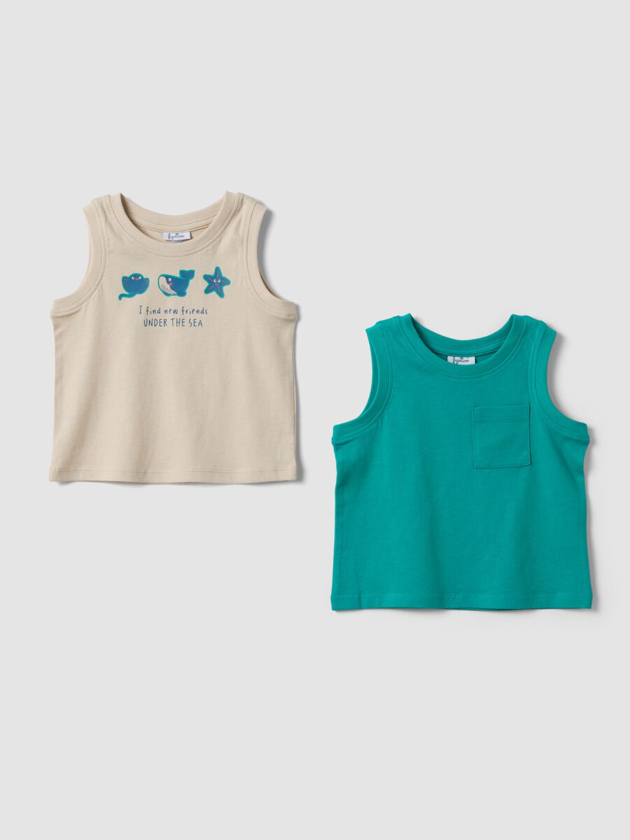 2-pack of green pure cotton tank tops_0