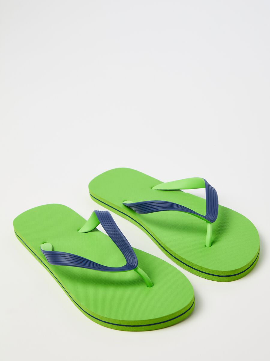 Thong sandals with striped straps_1