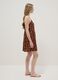 Brown polka-dot dress in pure viscose_1