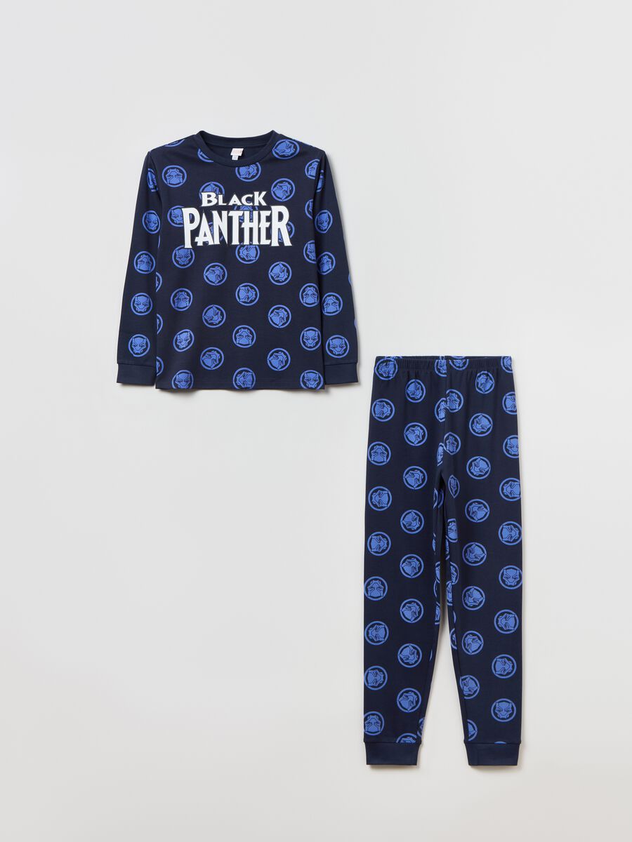 Cotton pyjamas with Black Panther print_0