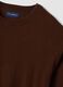 Brown crew-neck jumper in cotton and cashmere blend, regular fit_1