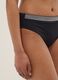Black stretch swim briefs with embroidered details_3