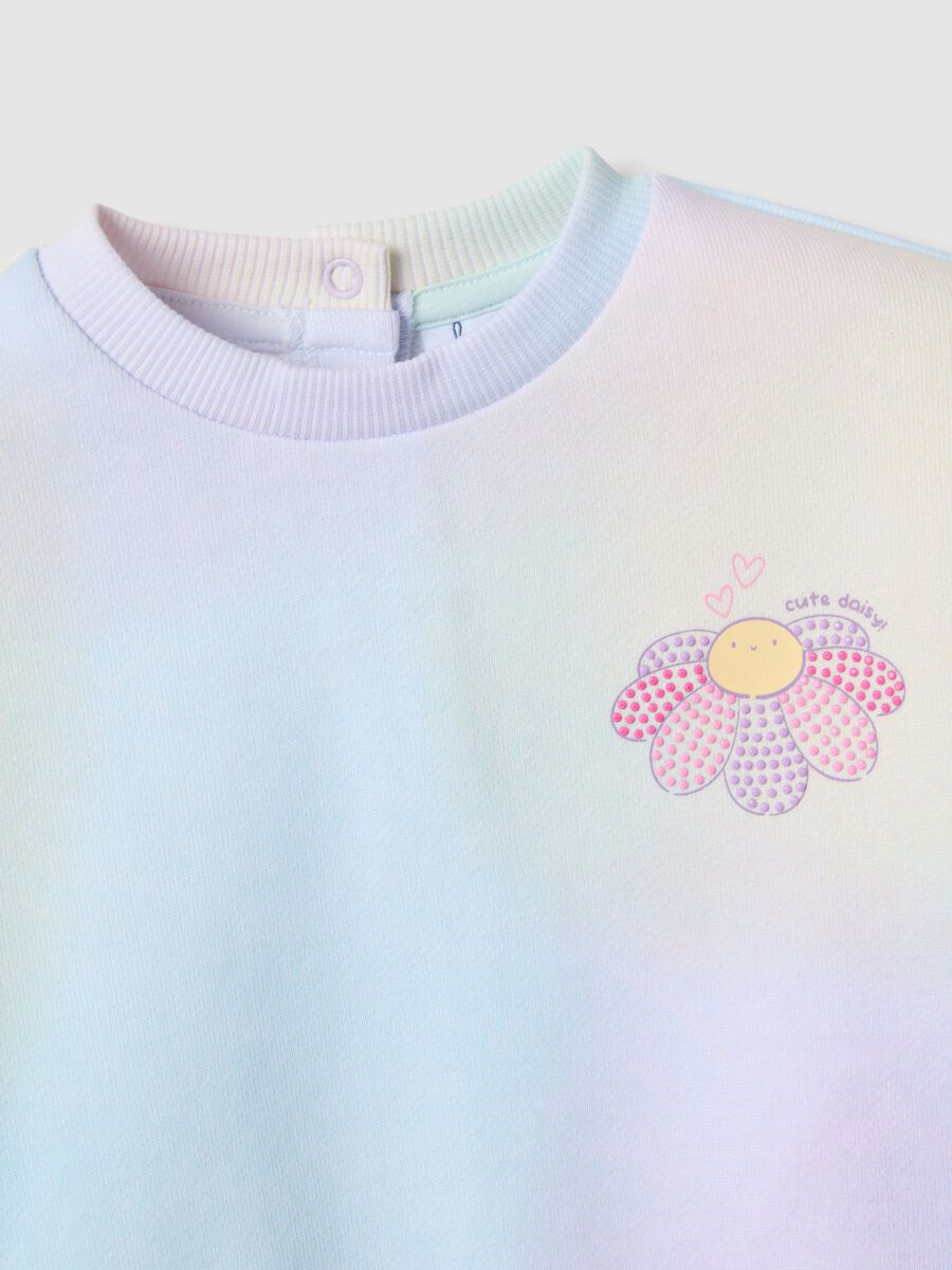 Sweatshirt multicolor de algod&atilde;o puro, ajuste regular para menina_2